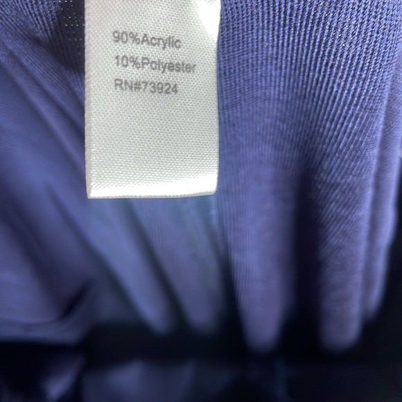 SOLD Ming Wang | Women’s Navy Blue Basic Cut Pants Size Large NWT - Picture 7 of 7